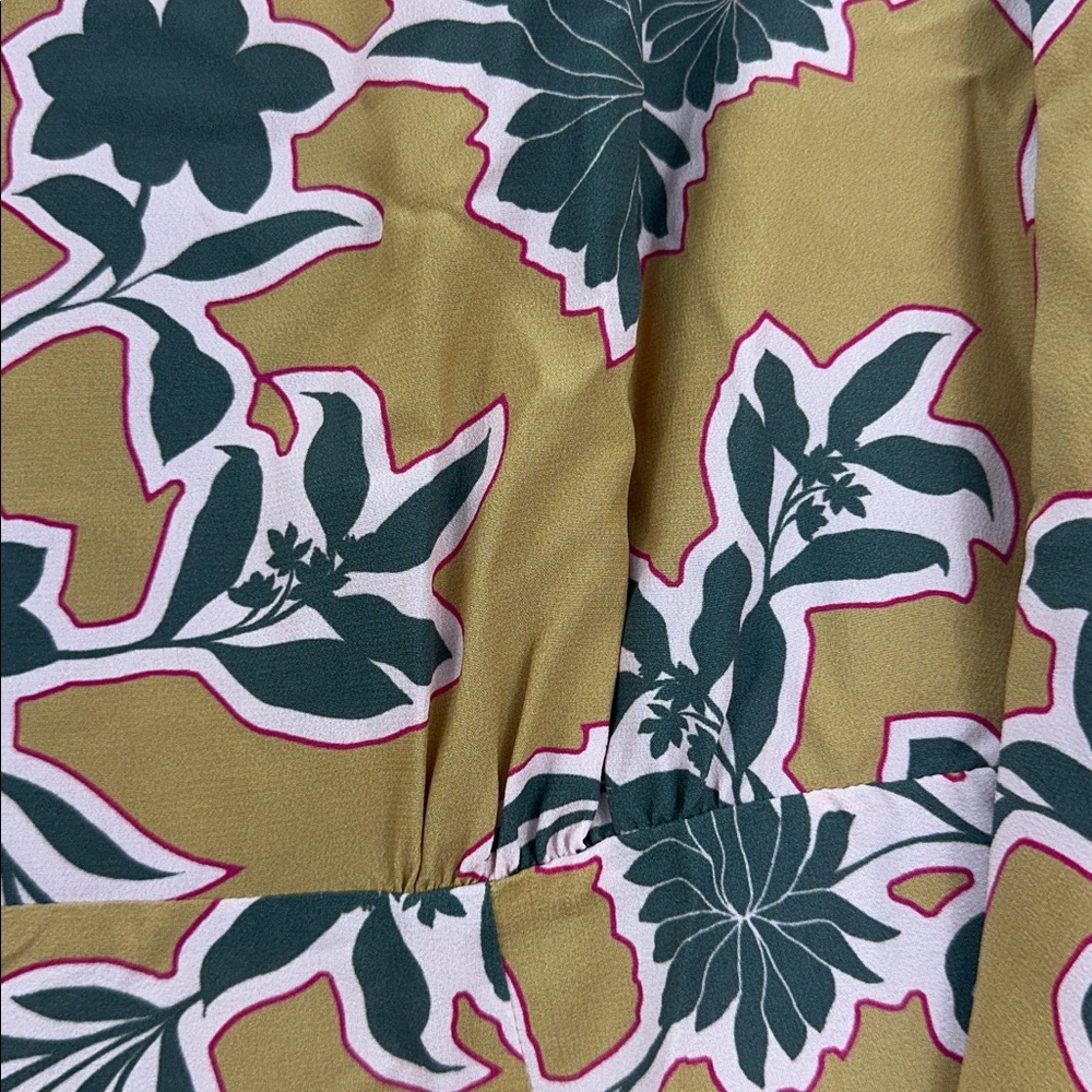 St. John collection Handkerchief Hem Silk Blend  Dress Camel Pink Gray 12 $1,195 - Picture 7 of 13